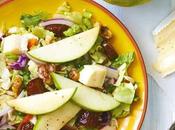 Apple Walnut Salad with Dates Brie