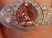 Pink Pear Diamond Ring