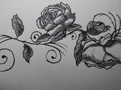 Roses Black White