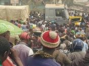 Sets Fully Loaded Dangote Cement Trucks Ablaze After Crushing Death Ogun [Photos]