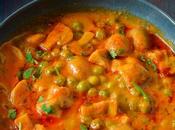 Matar Mushroom Curry, Dhingri Recipe