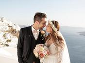 Beautiful Wedding with Pastel Colours Santorini Sofia Martin