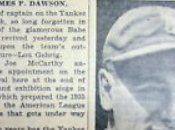 This Baseball: Gehrig Named Yankee Captain