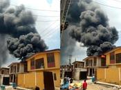 NNPC Petrol Station Lagos Gutted Fire (photo)