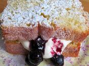 Lemon Sandwiches with Blueberries Cream