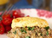 Biscuits with Sausage Maple Flavor White Gravy