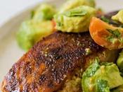 Chili-Rubbed Salmon with Avocado Salsa