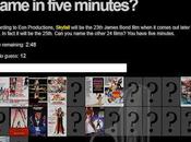 Many James Bond Films Name Five Minutes?