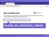 ERR_SSL_PROTOCOL_ERROR Google Chrome