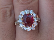 Radiant Ruby Cluster Ring