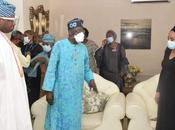 Tinubu Pays Condolence Visit Ajimobi’s Wife (See Photos)