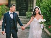Romantic Summer Wedding with Elegant Details Residence Venue Anastasia Christos
