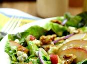 Pear, Walnut Gorgonzola Salad with Maple Dijon Dressing