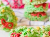 Christmas Rice Krispie Treats with Candy Ribbons