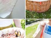 Sunset-dyed Picnic Basket/pouch