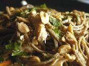 Asian Chicken Salad with Peanut Sauce Soba Noodles