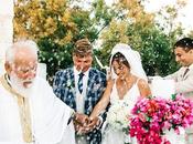 Romantic Summer Wedding Paros with Bougainvillea Anastasia Maurice