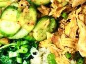 Korean Chicken Grain Bowls with Kimchi Cucumber Salad3 Read