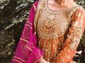 Fawn Anarkali Frock Ferozi Lehenga