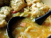 Winter Vegetable Soup with Cheese Dumplings