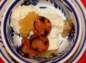 Grilled Apricots with Honeycomb