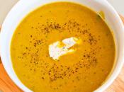 Creamy Asparagus Soup with Herbed Goat Cheese