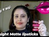 Insight Matte Lipsticks Review Swatches