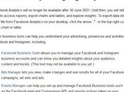 Facebook Analytics Going Away: Shutting Down 30th June 2021