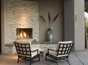 Outdoor Patio Fireplace Modern Contemporary with Sofa Sets5- Design Your Showcase Beside Pool That Fire Water Contrast.