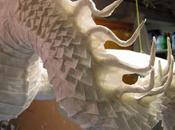 Year Paper Mache Dragon- Scales Paint