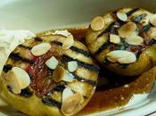 Griddled White Peaches with Honey Balsamic Glaze