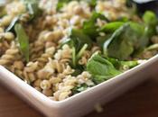 Pasta with Spinach, Chickpeas Feta