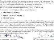 Transport Fares 13%; Takes Effect from Saturday