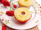 Lemon Cupcakes with Pastry Cream Raspberry Curd