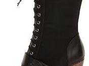 Shoe Republic Fiorina Belted Lace-Up Platform Boot