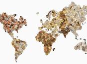 World Maps Made from Countries' Currency