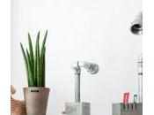 Pipes Concrete Table Lamp