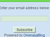 A“subscribe Email” Widget Wordpress Blog