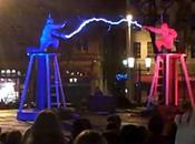 Super Awesome Tesla Coil Battle [Video]