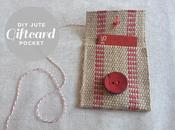 Jute Gift Card Pockets.