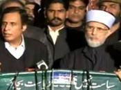 Government’s Efforts Vain Tahir-ul-Qadri Remain Firm