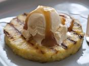 Grilled Pineapple with Vanilla Cream Sauce