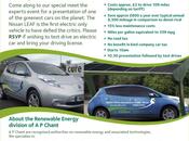 Test Drive Nissan LEAF A.P. Chant’s Renewable Energy Event Bridport 26th January 2013