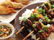 Creative Cooking Crew: Vegan Challenge Mixed Mushroom Yakitori Scallion Potstickers