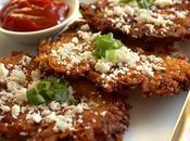 Latkes with Clarified Butter, Cotija Cheese Truffled Ketchup