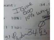 Person Claiming Pastor Leaves Waiter Note: Give 10%. 18?’