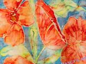 Silk Painting: Poppies