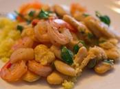 Shrimp with Butter Beans Couscous