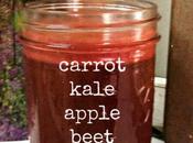 Quick Snack: Fresh Juice Carrot-apple-beet-kale-parsley-lemon!