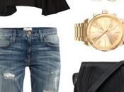 Peplum Boyfriend Jeans